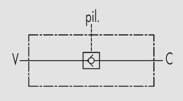 VBPSL - VÁLVULAS DE RETENCIÓN PILOTO SIMPLE DE 3 VÍAS, EN LÍNEA - Imagen 2